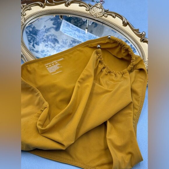🆕 CHRISTOPHER ESBER 🧿 NWOT U Prong Swim Brief, Mustard, Sz AU 10 US 6 - Picture 15 of 16